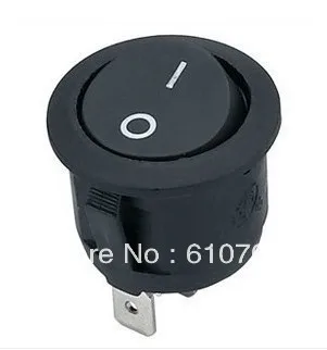 2 Pins SPST On Off Round Rocker Switch AC 6A 10A 250V Black Push Button Switches
2 Pins SPST On Off Round Rocker Switch AC 6A 10A 250V Black Push Button Switches