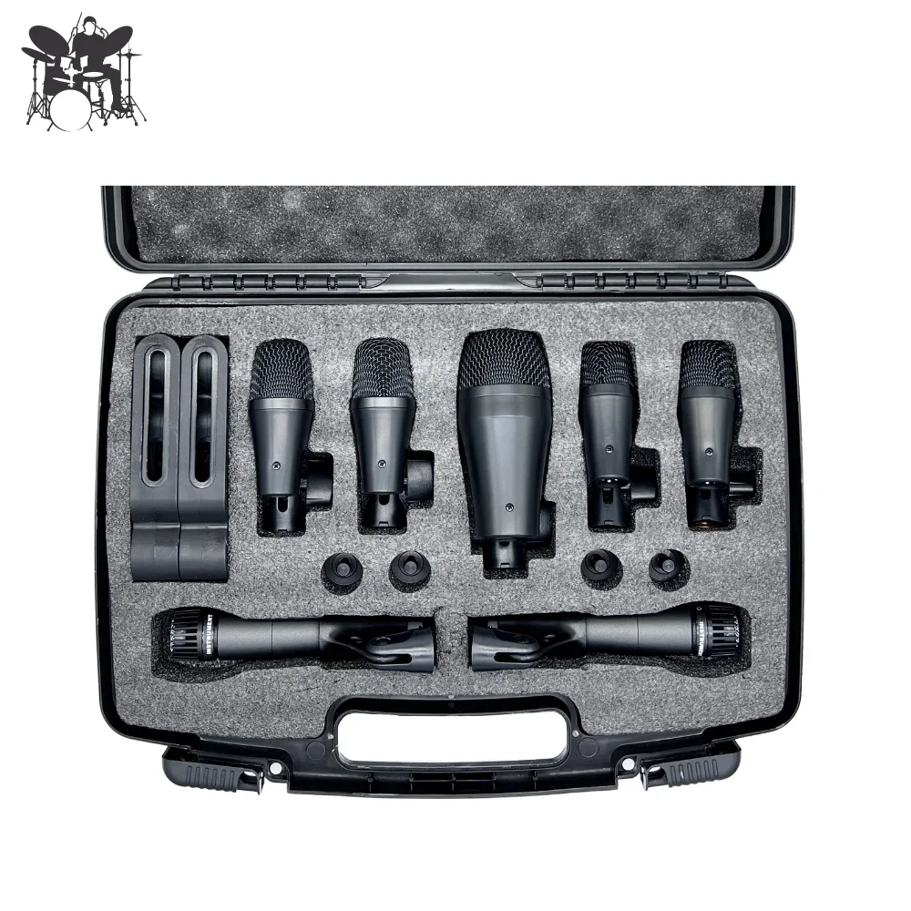 Panvotech PGADMK7 Instrument 7 pcs Clip Mic Kit Bundle Recording Professional Wired Drum Microphone Set
Panvotech PGADMK7 Instrument 7 pcs Clip Mic Kit Bundle Recording Professional Wired Drum Microphone Set