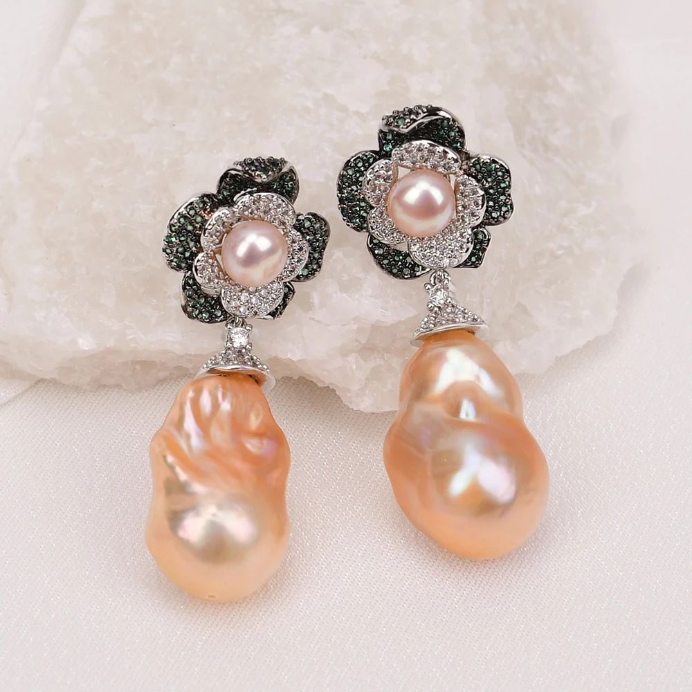 G-G Cultured Pink Keshi Pearl Teardrop Cz Pave Flower Stud Gold Plated Stones Earrings Party Elegant Jewelry Dropshipping
G-G Cultured Pink Keshi Pearl Teardrop Cz Pave Flower Stud Gold Plated Stones Earrings Party Elegant Jewelry Dropshipping