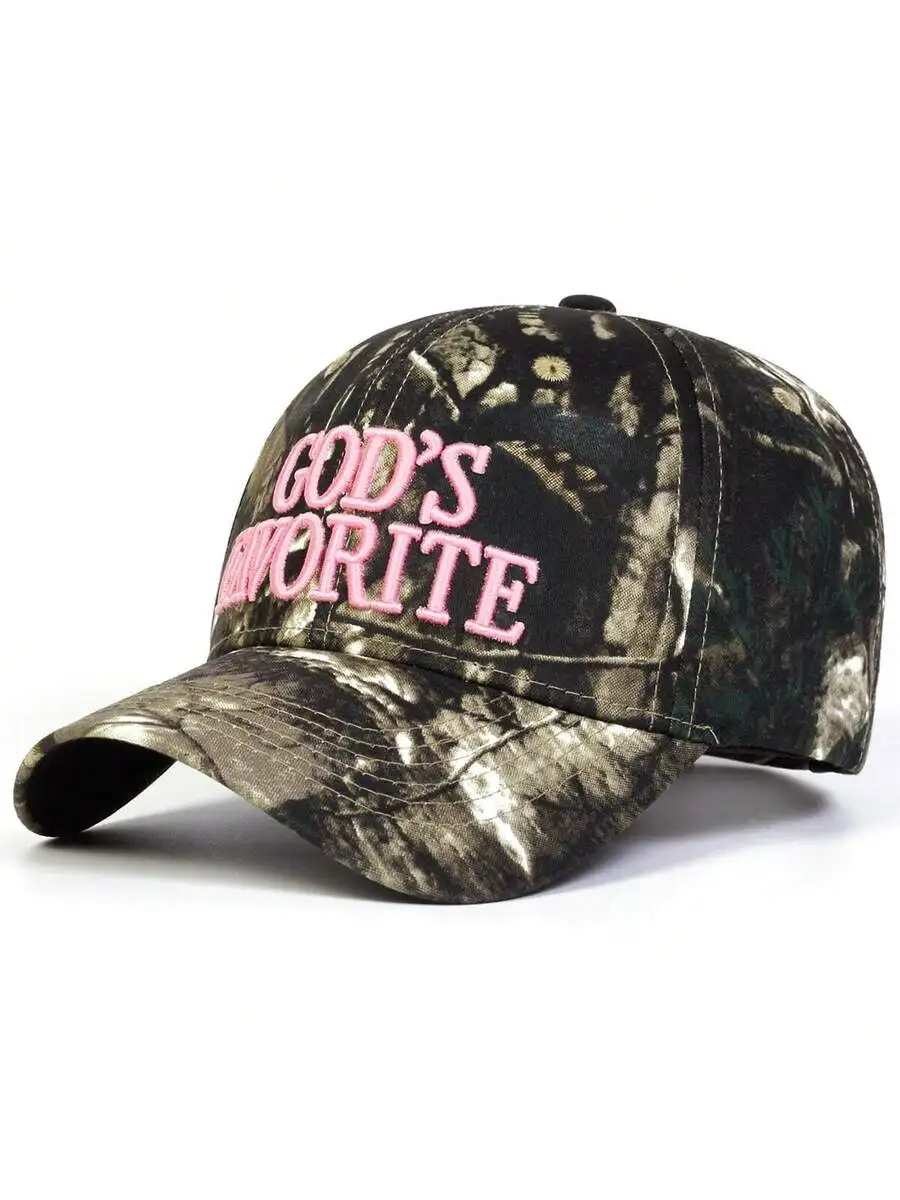 Mens Gods Favorite Embroidered Camo Baseball Cap Adjustable Outdoor Sun Hat
Mens Gods Favorite Embroidered Camo Baseball Cap Adjustable Outdoor Sun Hat