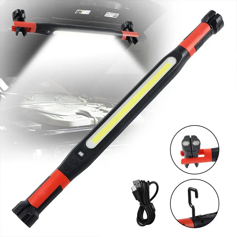 Super Bright 1000 Lumen Magnetic Work Light Type-c Rechargeable Underhood Lamp Bar for Car Repairing Portable LED Mechanic Light
Super Bright 1000 Lumen Magnetic Work Light Type-c Rechargeable Underhood Lamp Bar for Car Repairing Portable LED Mechanic Light