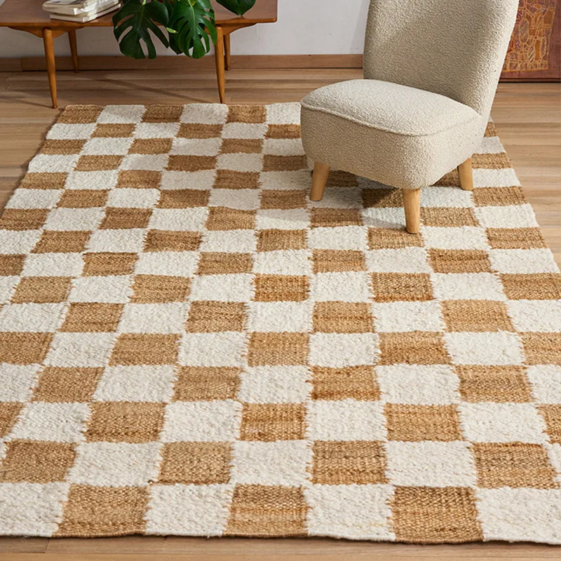 Frame lattice jute carpet handmade classic retro French literary and artistic surprise bed and breakfast floor mat
Frame lattice jute carpet handmade classic retro French literary and artistic surprise bed and breakfast floor mat