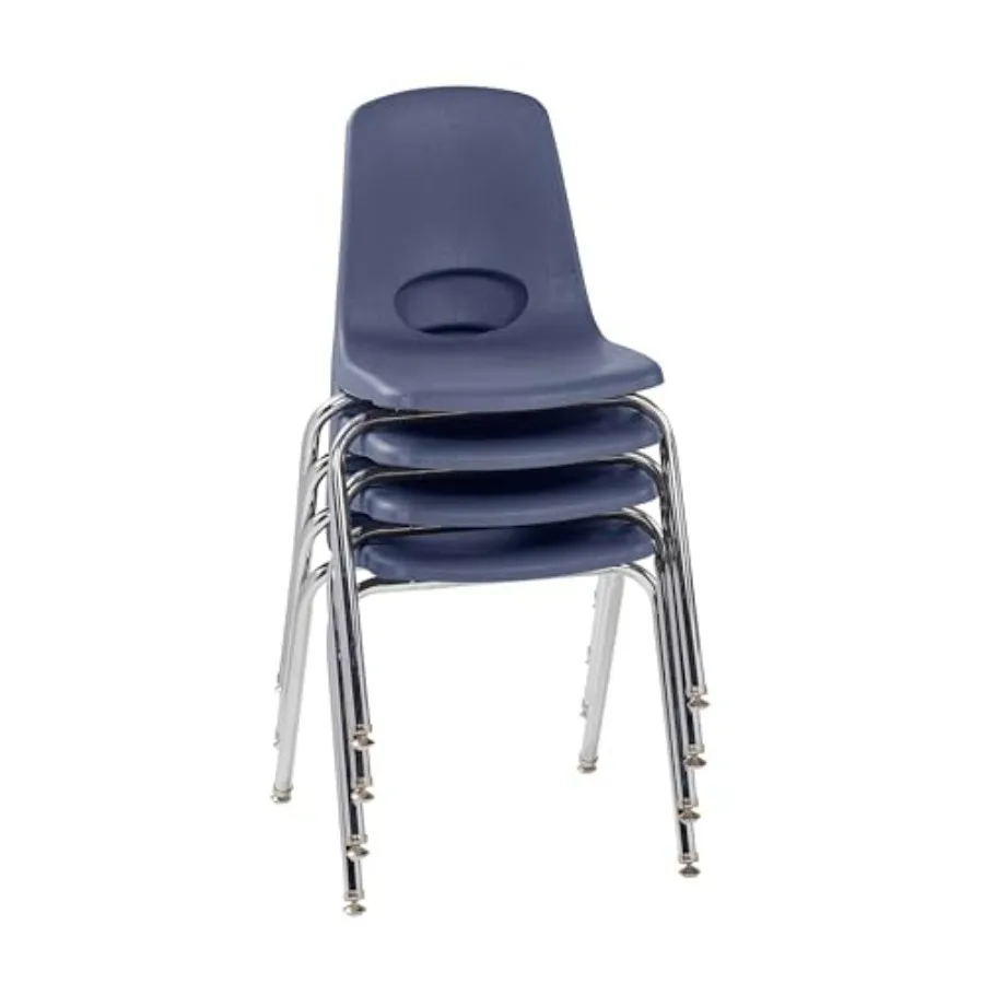FDP 18" School Stack Chair, Stacking Student Seat with Chromed Steel Legs and Nylon Swivel Glides For In-Home Learning, Classro
FDP 18" School Stack Chair, Stacking Student Seat with Chromed Steel Legs and Nylon Swivel Glides For In-Home Learning, Classro