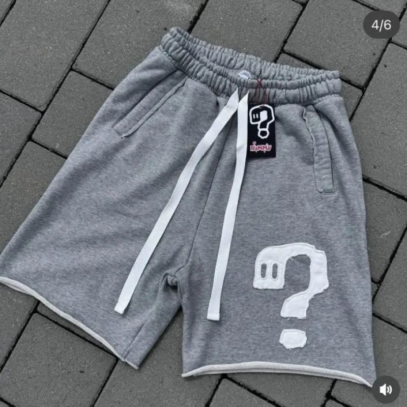 Men's/Women's Question Mark Patch Sweat Shorts, Vintage Washed Loose Drawstring Casual Shorts 2026
Men's/Women's Question Mark Patch Sweat Shorts, Vintage Washed Loose Drawstring Casual Shorts 2026
