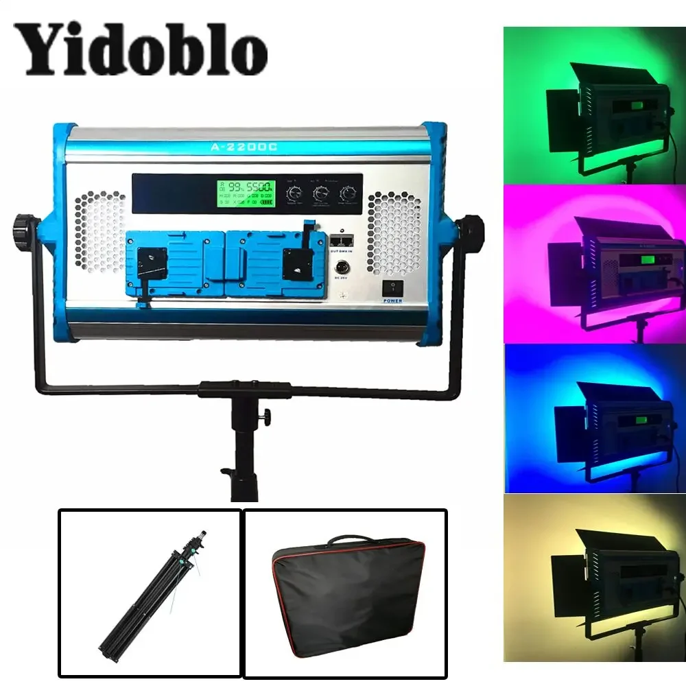 Yidoblo RGBW LED 140W Video Light Panel Kit 2800K-9900K Adjustable By DMX / Phone App / Remote Control Kit Continuous Lighting
Yidoblo RGBW LED 140W Video Light Panel Kit 2800K-9900K Adjustable By DMX / Phone App / Remote Control Kit Continuous Lighting