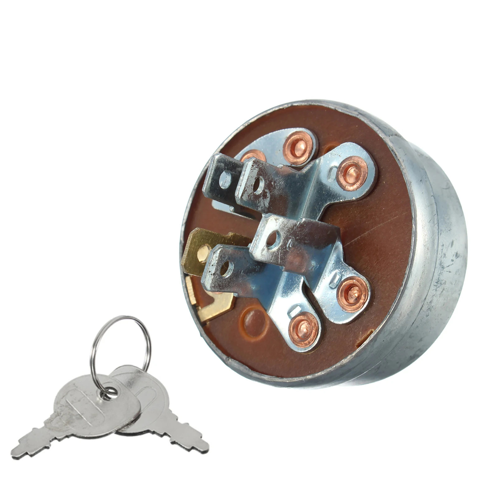 Металлический переключатель зажигания для газонокосилки, 5 контактов, 5-контактный разъем, переключатель зажигания двигателя с 2 ключами для Husqvarna, для MTD 725-0267
Металлический переключатель зажигания для газонокосилки, 5 контактов, 5-контактный разъем, переключатель зажигания двигателя с 2 ключами для Husqvarna, для MTD 725-0267