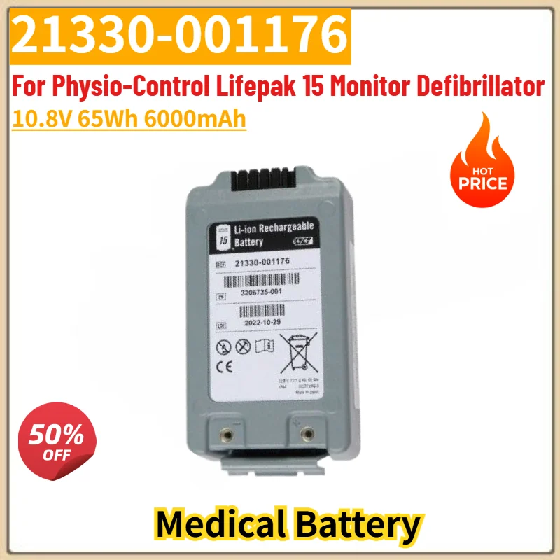 100% New 21330-001176 High Quality Medical Battery 10.8V 6000mAh For Physio-Control Lifepak 15 Monitor Defibrillator
100% New 21330-001176 High Quality Medical Battery 10.8V 6000mAh For Physio-Control Lifepak 15 Monitor Defibrillator