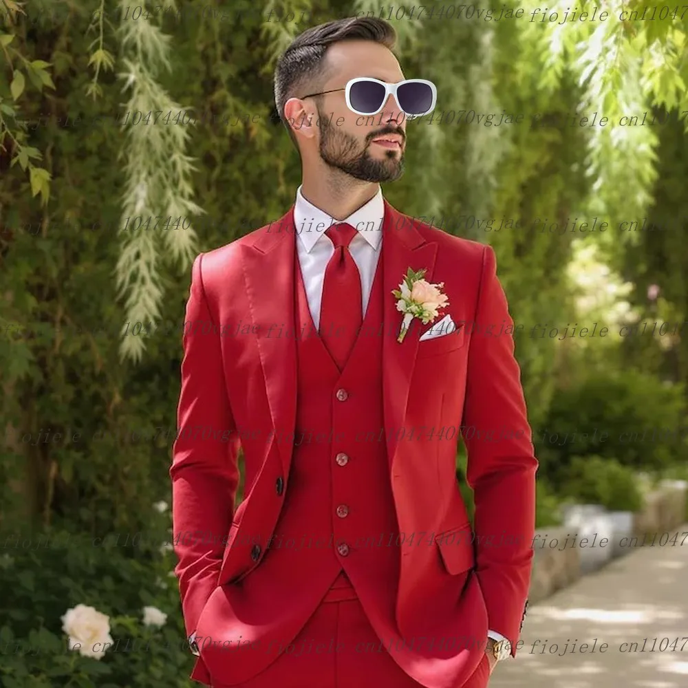 Красный мужской костюм для торжественных случаев, свадебной вечеринки, жениха, жениха, деловые мужские смокинги, комплект из трех предметов по индивидуальному заказу, куртка, жилет, брюки
Красный мужской костюм для торжественных случаев, свадебной вечеринки, жениха, жениха, деловые мужские смокинги, комплект из трех предметов по индивидуальному заказу, куртка, жилет, брюки