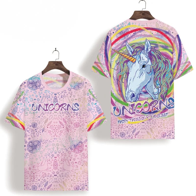 Unicorn 3D Digital Printing Couple Unisex Short Sleeve Tees Tops Summer New Quality Hollow Icy Cool Elastic T Shirt Men Oversize
Unicorn 3D Digital Printing Couple Unisex Short Sleeve Tees Tops Summer New Quality Hollow Icy Cool Elastic T Shirt Men Oversize