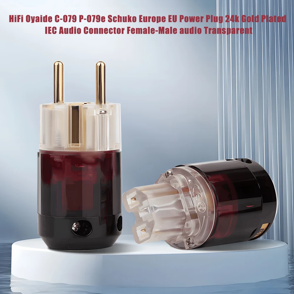 Gold Plated C079 IEC Plug+ P079E 24k Gold-Plated Schuko EU Plug For Power Cable DIY
Gold Plated C079 IEC Plug+ P079E 24k Gold-Plated Schuko EU Plug For Power Cable DIY