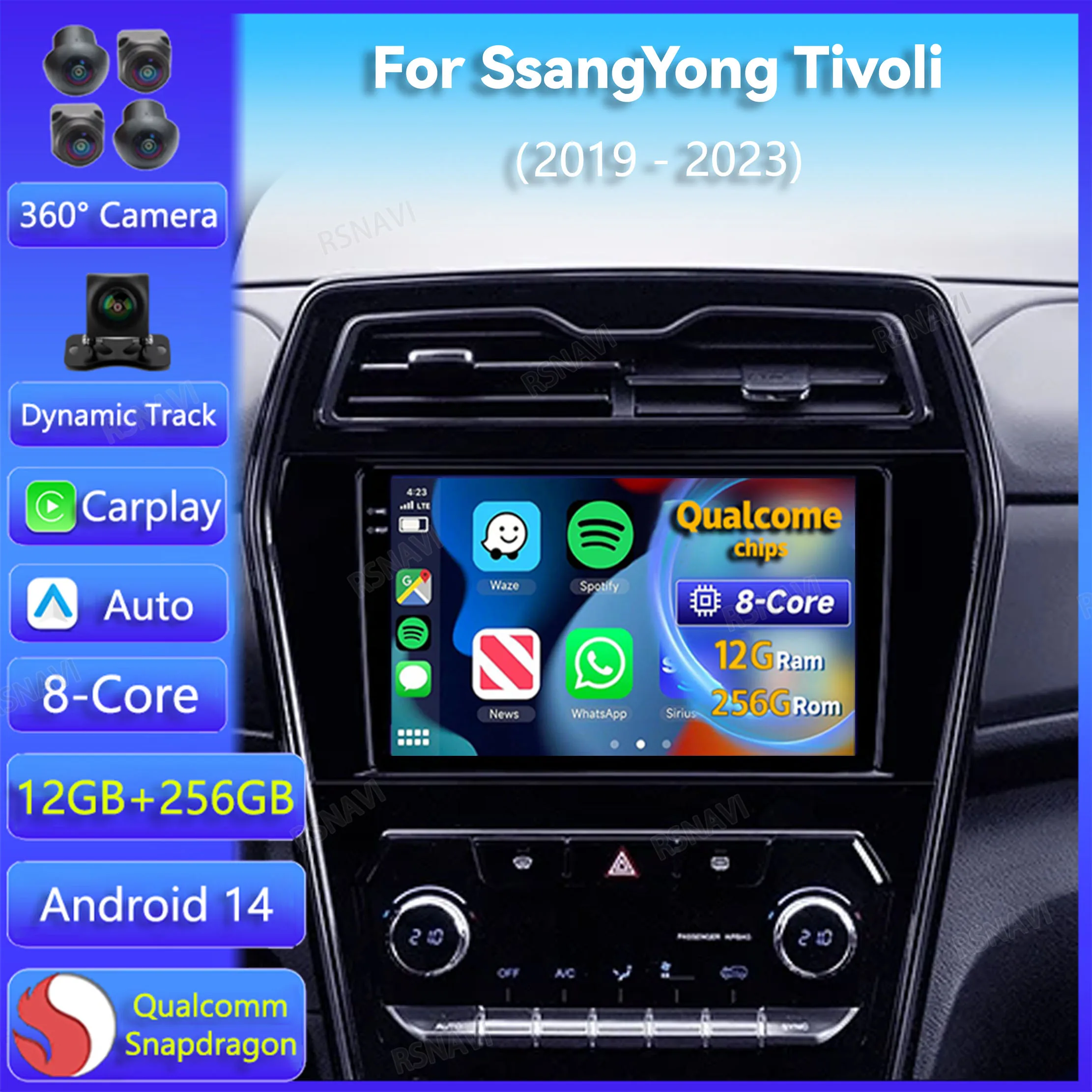 Автомобильный радиоприемник Android 14 для SsangYong Tivoli 2019 2020-2023 Carplay, авто мультимедийная камера 360, DSP, видео, 2K, стереоплеер
Автомобильный радиоприемник Android 14 для SsangYong Tivoli 2019 2020-2023 Carplay, авто мультимедийная камера 360, DSP, видео, 2K, стереоплеер