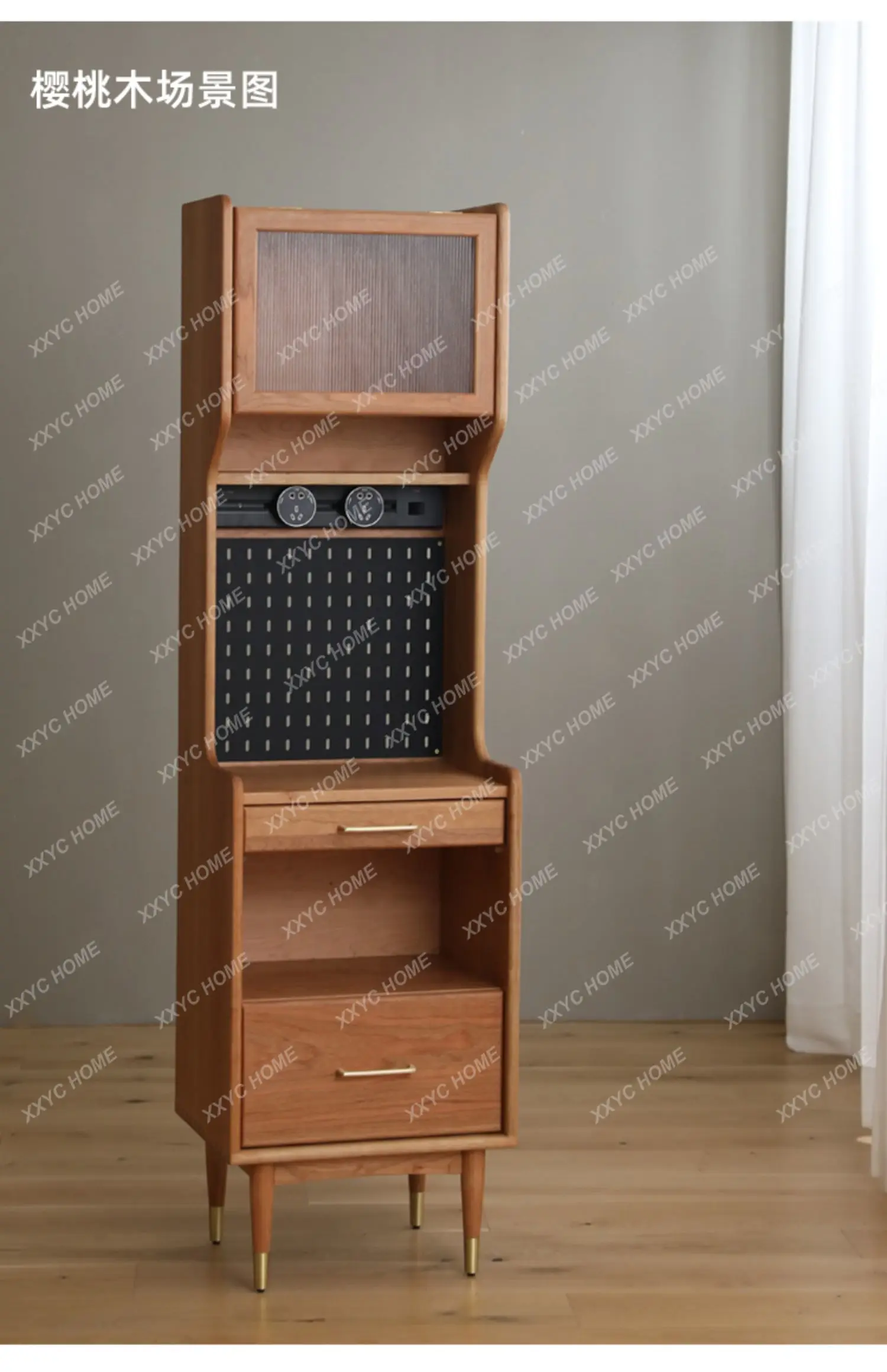 DV Log Japanese Multifunctional Black Walnut Side Cabinet Storage Locker
DV Log Japanese Multifunctional Black Walnut Side Cabinet Storage Locker