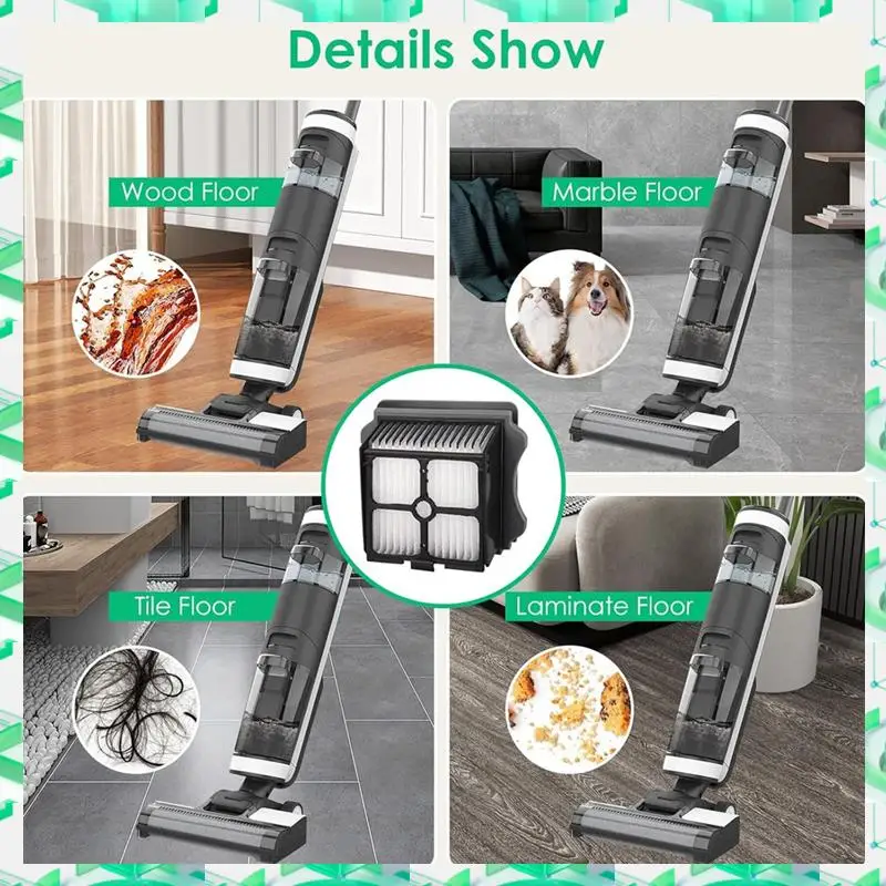 Замена HEPA-фильтров FIZP для Tineco Ifloor 3, Floor One S3, Floor One S5, Floor One S5 Pro, беспроводные детали для пылесоса для влажной и сухой уборки
Замена HEPA-фильтров FIZP для Tineco Ifloor 3, Floor One S3, Floor One S5, Floor One S5 Pro, беспроводные детали для пылесоса для влажной и сухой уборки