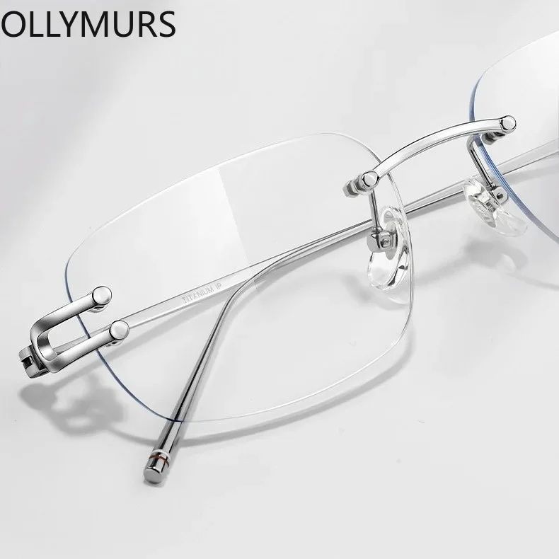 Fashion Square Double Screw Rimless GlassesMyopia Progressive Eyewear Super Tough Lenses Prescription Recipe MR-8 Lenses
Fashion Square Double Screw Rimless GlassesMyopia Progressive Eyewear Super Tough Lenses Prescription Recipe MR-8 Lenses