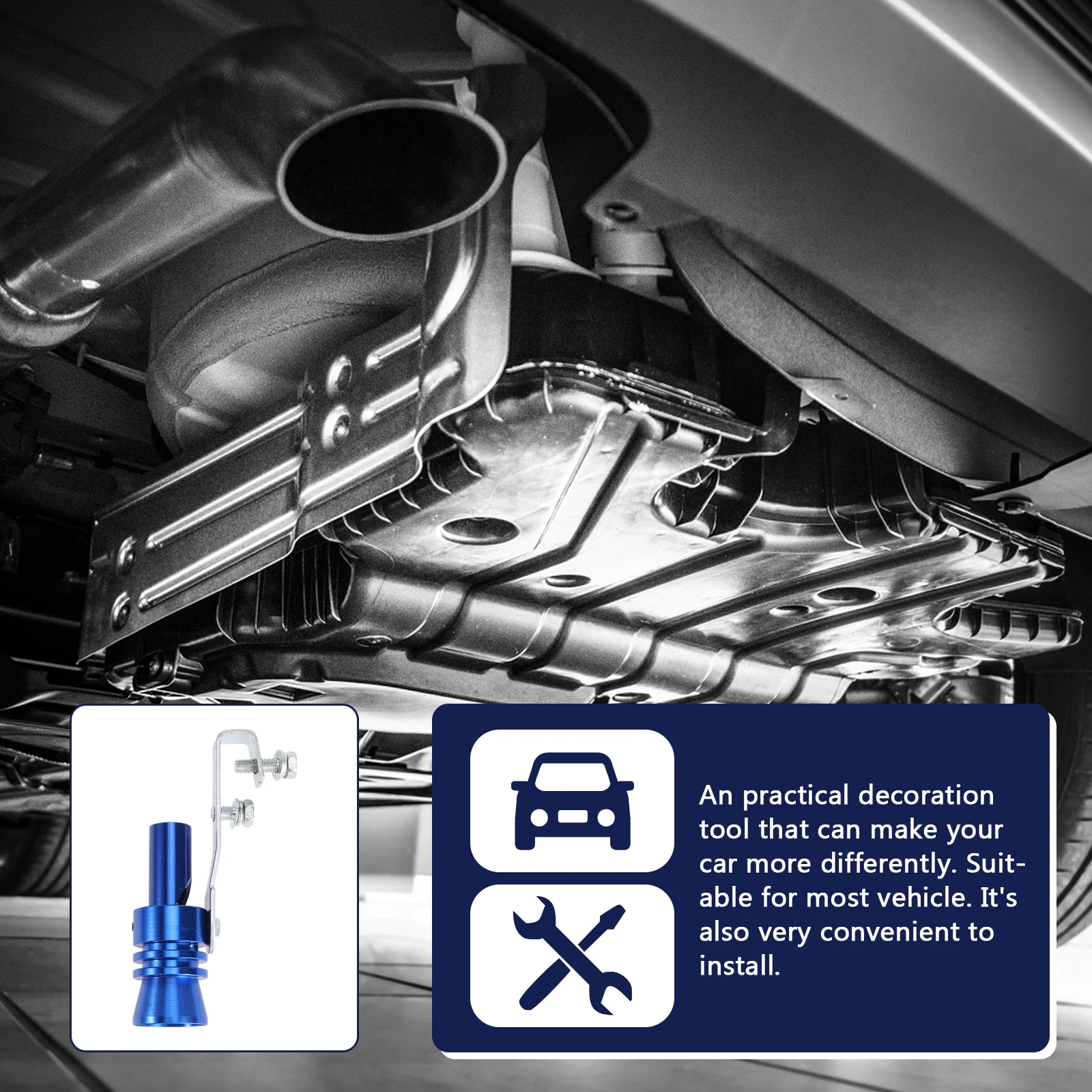 2pcs Car Turbine Whistle Exhaust Sounder Loud Noise Maker Vehicle Durable Sound Simulator Tailpipe Roar Tuning Accessories Blue
2pcs Car Turbine Whistle Exhaust Sounder Loud Noise Maker Vehicle Durable Sound Simulator Tailpipe Roar Tuning Accessories Blue