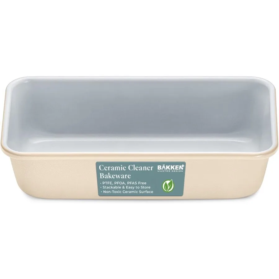 Premium Loaf Pan Aluminized Steel Ceramic Non-Stick Coating Even Heat Distribution Non-Toxic 9 x 4.7 x 2.3 inches Stylish Color
Premium Loaf Pan Aluminized Steel Ceramic Non-Stick Coating Even Heat Distribution Non-Toxic 9 x 4.7 x 2.3 inches Stylish Color