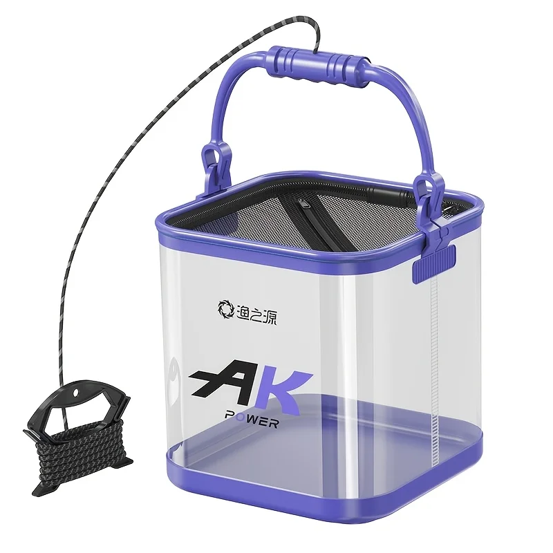 Foldable Transparent Thickened Fishing Bucket, Portable Live Bait Fish Storage Water Container, Multi-Use Fish Keeper
Foldable Transparent Thickened Fishing Bucket, Portable Live Bait Fish Storage Water Container, Multi-Use Fish Keeper