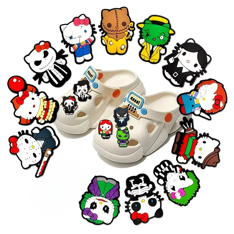Cute Cartoon Halloween Shoe Charms Sanrio Hello Kitty Series PVC DIY Detachable Sandal Decoration Halloween Party Gifts
Cute Cartoon Halloween Shoe Charms Sanrio Hello Kitty Series PVC DIY Detachable Sandal Decoration Halloween Party Gifts