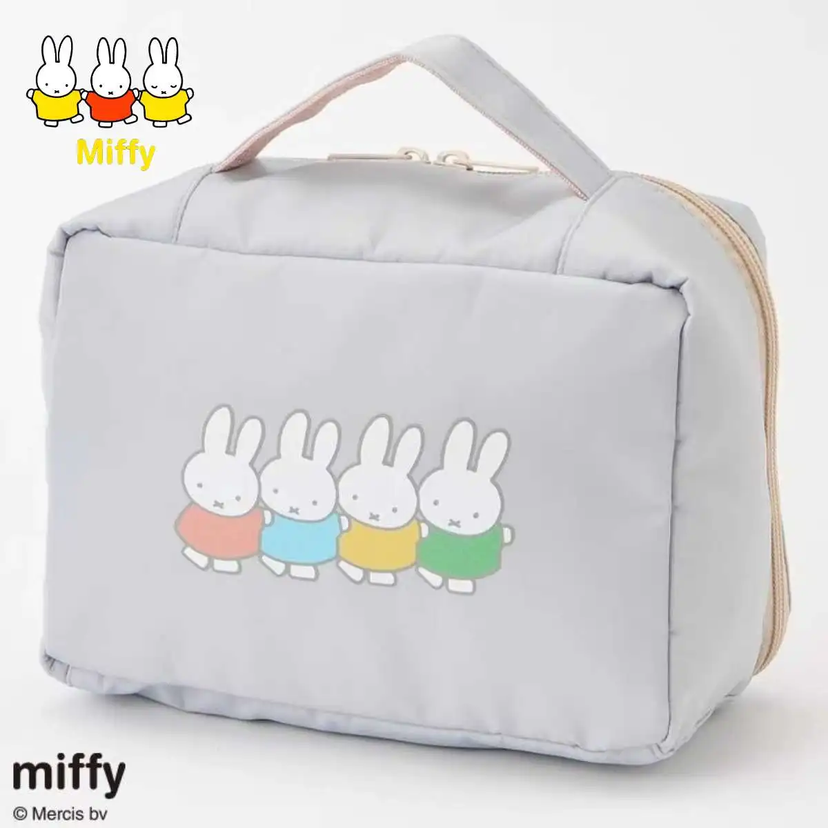 Kawaii Miffy Rabbit Makeup Bag Cartoon Handbag Mommy Bag Wet Wipes Diapers Portable Storage Care Bag for Miscellaneous Items
Kawaii Miffy Rabbit Makeup Bag Cartoon Handbag Mommy Bag Wet Wipes Diapers Portable Storage Care Bag for Miscellaneous Items