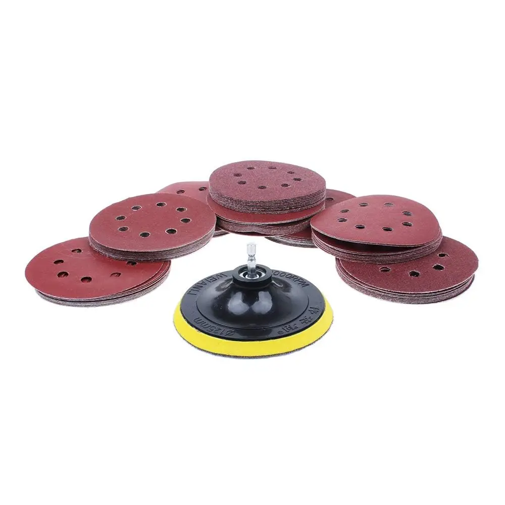 80-Pack 5-Inch Sanding Discs Kit for Drill Polishing with Hook and Loop Plate, Grits 60-800
80-Pack 5-Inch Sanding Discs Kit for Drill Polishing with Hook and Loop Plate, Grits 60-800