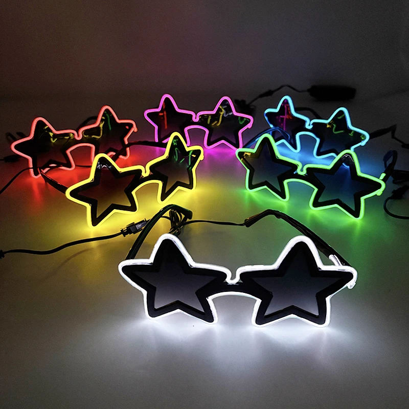 Newstyle LED Star Glasses Birthday DJ Club Performance Props Five Pointed Star Luminous Glasses Glowing Cool Holiday Glasses
Newstyle LED Star Glasses Birthday DJ Club Performance Props Five Pointed Star Luminous Glasses Glowing Cool Holiday Glasses