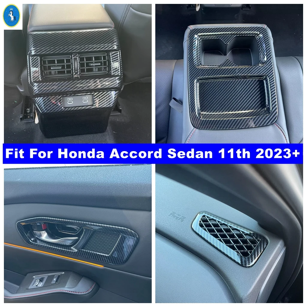 Carbon Fiber Car Rear Air Outlet / Inner Door Bowl / Rear Water Cup Accessories Cover Trim For Honda Accord Sedan 11th 2023 2024
Carbon Fiber Car Rear Air Outlet / Inner Door Bowl / Rear Water Cup Accessories Cover Trim For Honda Accord Sedan 11th 2023 2024