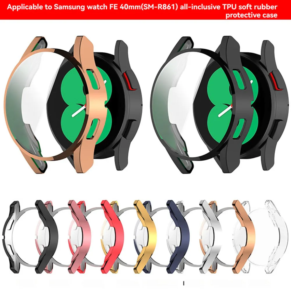 Electroplated TPU Watch Case Full Covered Soft Rubber Protective Case for Samsung Galaxy Watch FE 40mm Accessories
Electroplated TPU Watch Case Full Covered Soft Rubber Protective Case for Samsung Galaxy Watch FE 40mm Accessories