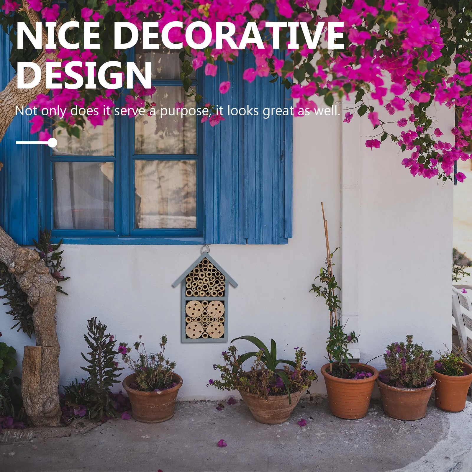 1Pcs Wooden Bee House Decorative Outdoor Insect Nest Garden Hanging Room Cabin for Ladybugs Nest Hibernation Hanging Room
1Pcs Wooden Bee House Decorative Outdoor Insect Nest Garden Hanging Room Cabin for Ladybugs Nest Hibernation Hanging Room