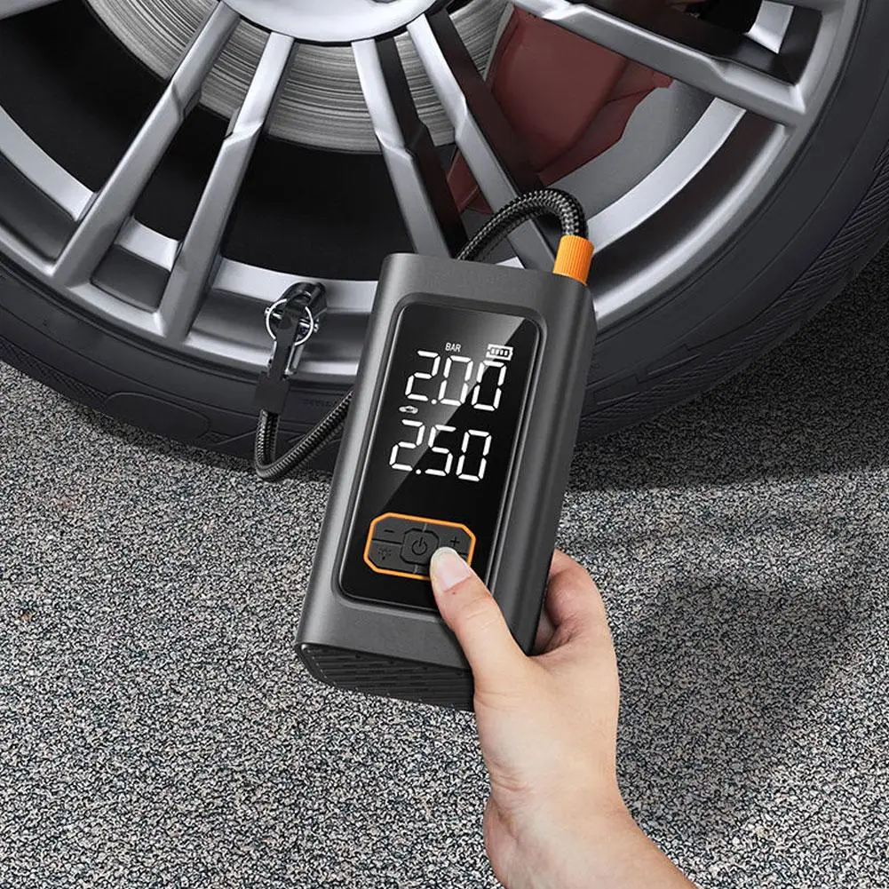 Портативный воздушный компрессор для накачивания шин — воздушный насос 10000 мАч, 350 фунтов на квадратный дюйм со светодиодной подсветкой и цифровым манометром для мотоцикла, S9I0
Портативный воздушный компрессор для накачивания шин — воздушный насос 10000 мАч, 350 фунтов на квадратный дюйм со светодиодной подсветкой и цифровым манометром для мотоцикла, S9I0