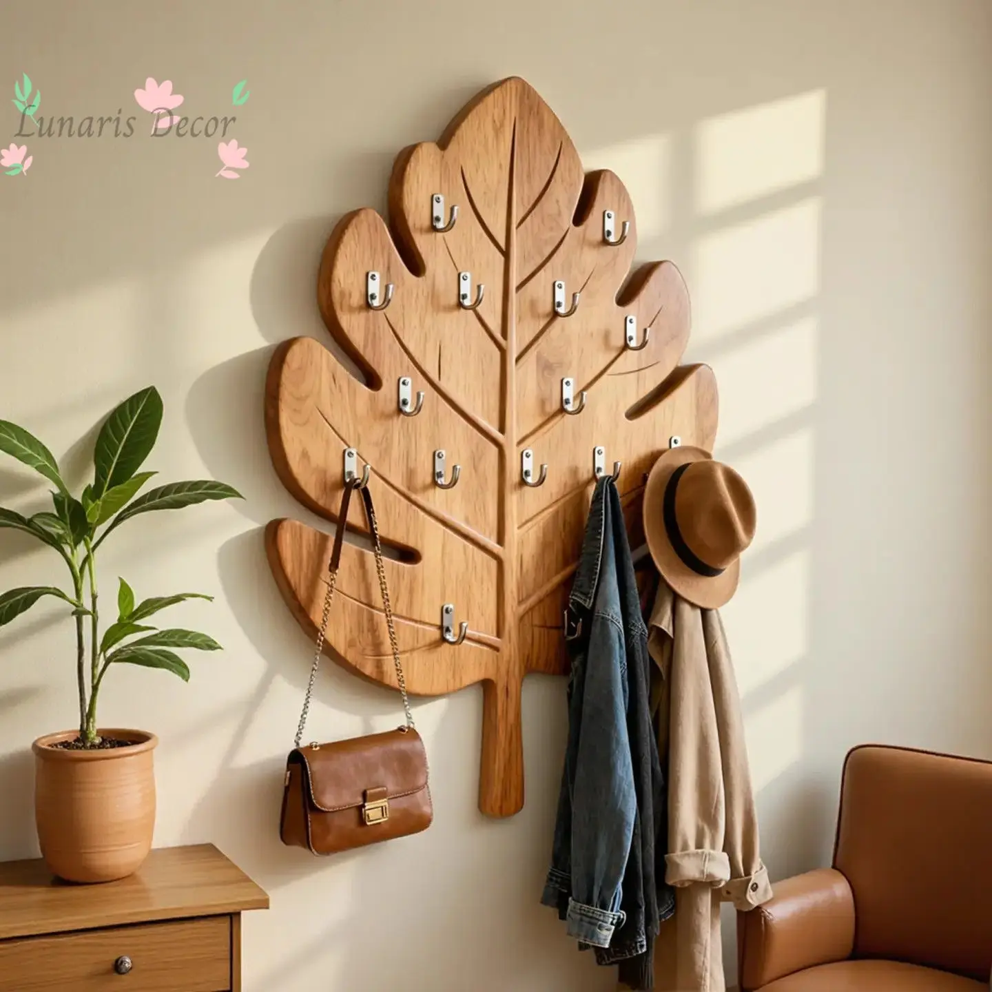 No punching wall hanging high value creative turtle back leaf wall hanging solid wood household hanger storage hanger does
No punching wall hanging high value creative turtle back leaf wall hanging solid wood household hanger storage hanger does