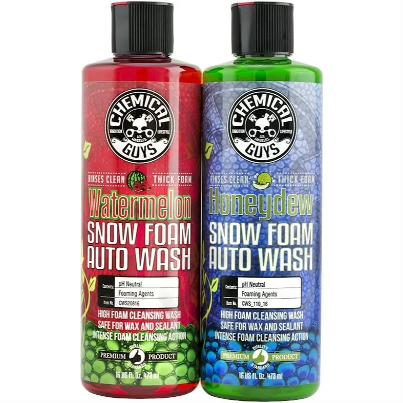 Snow Foam Auto Wash Bundle 2 Pack 16 Fl Oz Each Car Shampoo with Cannon Soap Safe for Ceramic Coating Wax and Sealant Watermelon Honeydew Scents
Snow Foam Auto Wash Bundle 2 Pack 16 Fl Oz Each Car Shampoo with Cannon Soap Safe for Ceramic Coating Wax and Sealant Watermelon Honeydew Scents