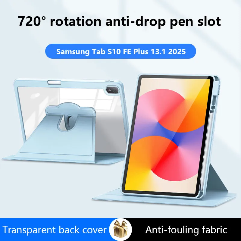 Rotation Acrylic Hard Protective Case For Samsung Galaxy Tab S10 FE Plus 13.1 2025 S10+ S9 FE Plus S9 S8 S7 11 A9 With Pen Slot
Rotation Acrylic Hard Protective Case For Samsung Galaxy Tab S10 FE Plus 13.1 2025 S10+ S9 FE Plus S9 S8 S7 11 A9 With Pen Slot