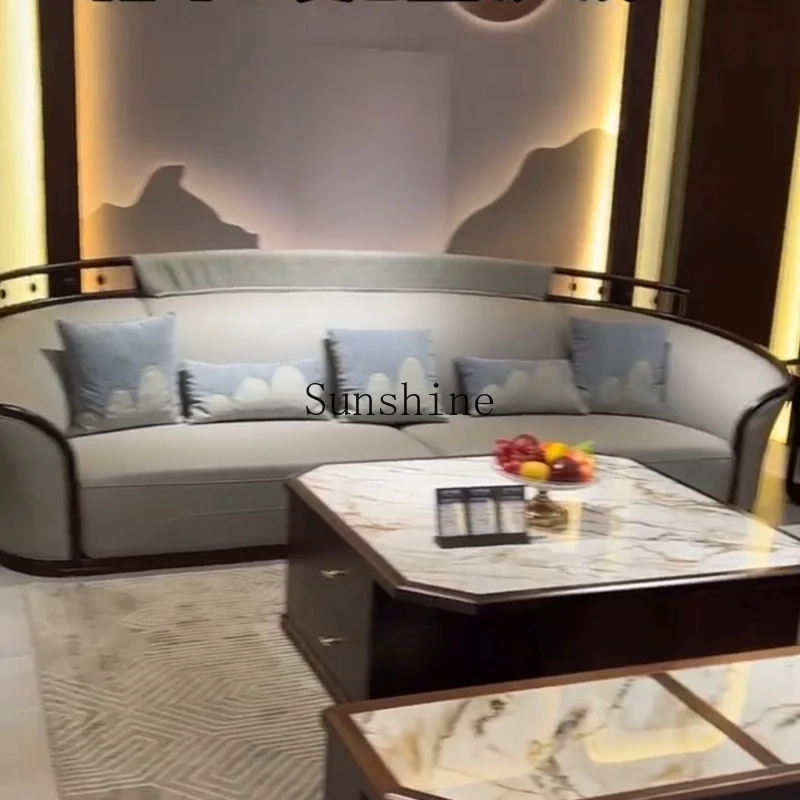 Modern new Chinese sofa high-end solid wood living room villa light luxury sofa full set of furniture
Modern new Chinese sofa high-end solid wood living room villa light luxury sofa full set of furniture