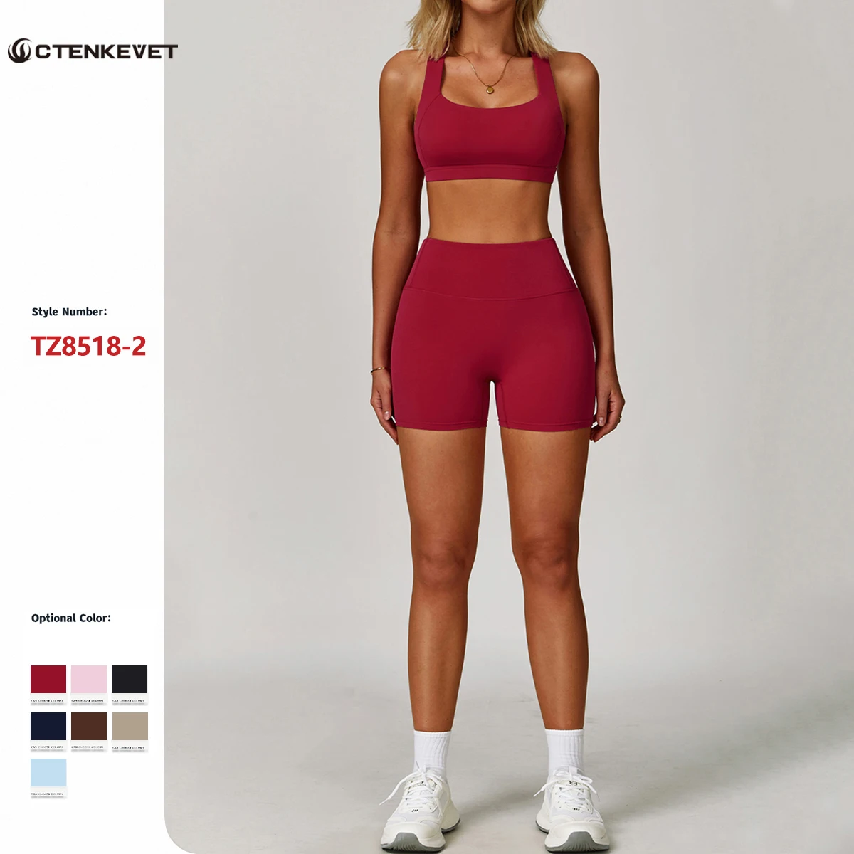 Ctenkevet Women's Cross-Back Two-Piece Sports Set Comfortable Yoga Fitness Wear Athletic Apparel Bra And Workout Clothing Set
Ctenkevet Women's Cross-Back Two-Piece Sports Set Comfortable Yoga Fitness Wear Athletic Apparel Bra And Workout Clothing Set