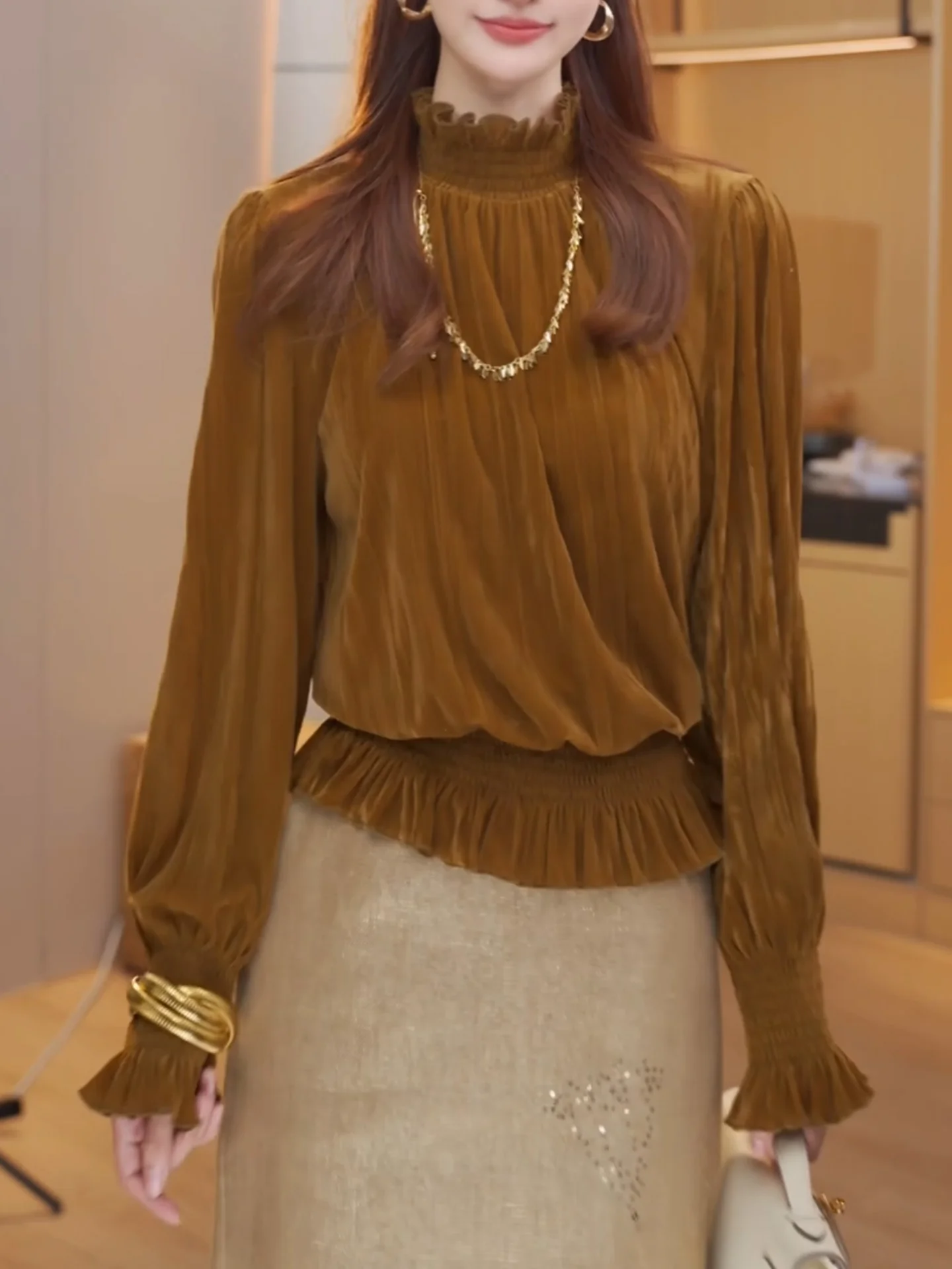 Ele Long Sve женский irt винтажный модный топ больших размеров для похудения осень-зима Новое поступление Snow Dr Miao Ele Sle
Ele Long Sve женский irt винтажный модный топ больших размеров для похудения осень-зима Новое поступление Snow Dr Miao Ele Sle