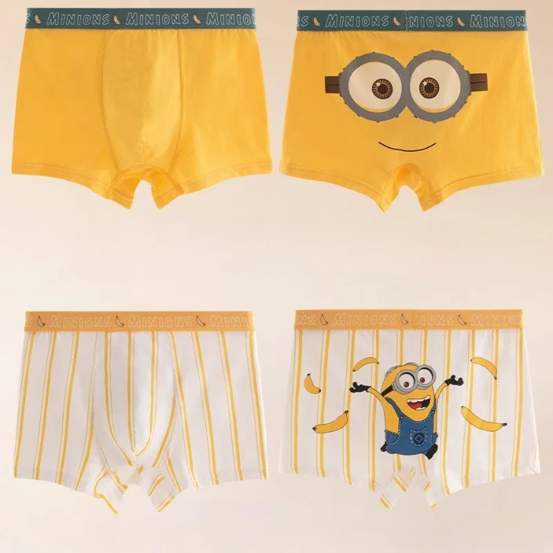 Minions Pure Cotton Underwear Cartoon Boxer Brief Shorts Little Boys Teen Boys School Students Soft Breathable Casual Underpants
Minions Pure Cotton Underwear Cartoon Boxer Brief Shorts Little Boys Teen Boys School Students Soft Breathable Casual Underpants