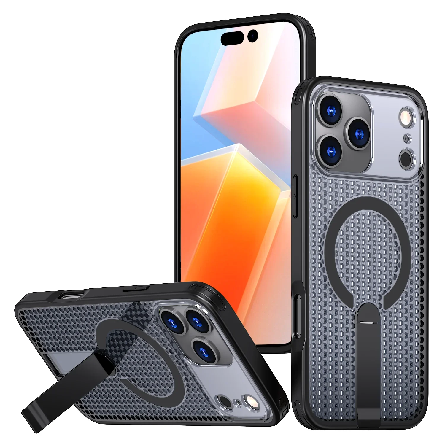 Cooling Heat Dissipation For Magsafe Alloy Bracket Armor Case For iPhone 17 Air 16 15 14 13 12 Pro Max Plus 16e Magnetic Cover
Cooling Heat Dissipation For Magsafe Alloy Bracket Armor Case For iPhone 17 Air 16 15 14 13 12 Pro Max Plus 16e Magnetic Cover