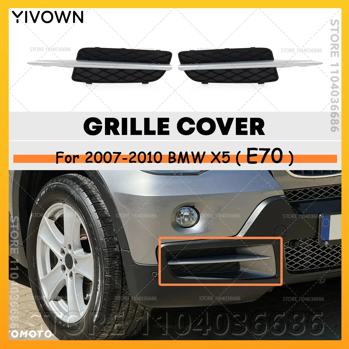 For 2007 2008 2009 2010 BMW X5 E70 Front Bumper Lower Grille Cover Molding Trim 51117159593 51117159594
For 2007 2008 2009 2010 BMW X5 E70 Front Bumper Lower Grille Cover Molding Trim 51117159593 51117159594
