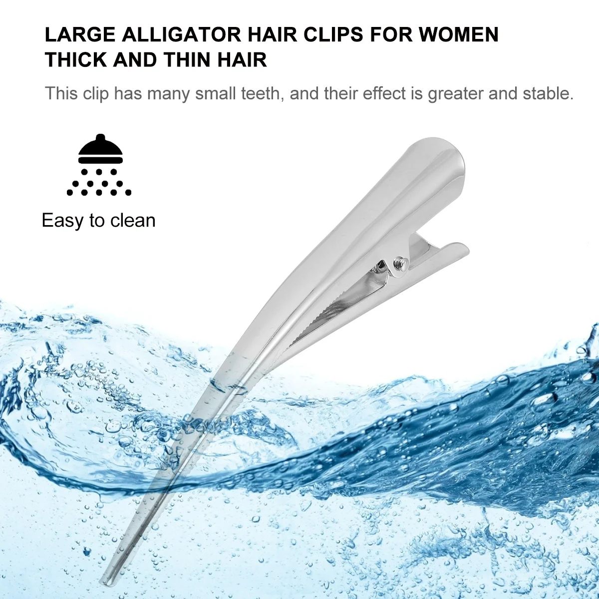 12Pcs Large Metal Alligator Hair Clips Silver Durable Non-Fade Smooth Surface for Hairstyling Salon Office Craft
12Pcs Large Metal Alligator Hair Clips Silver Durable Non-Fade Smooth Surface for Hairstyling Salon Office Craft