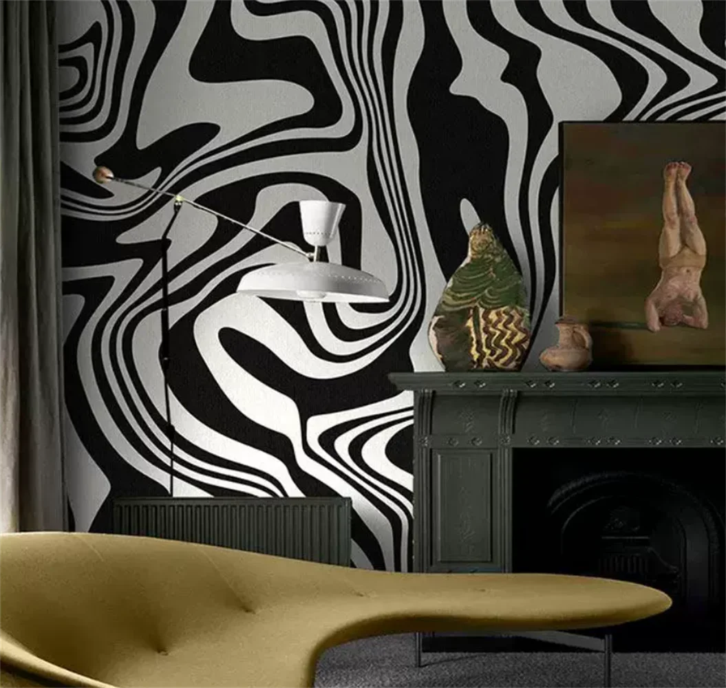 Customized mural black and white zebra print art bedroom living room decoration painting modern minimalist wallpaper
Customized mural black and white zebra print art bedroom living room decoration painting modern minimalist wallpaper
