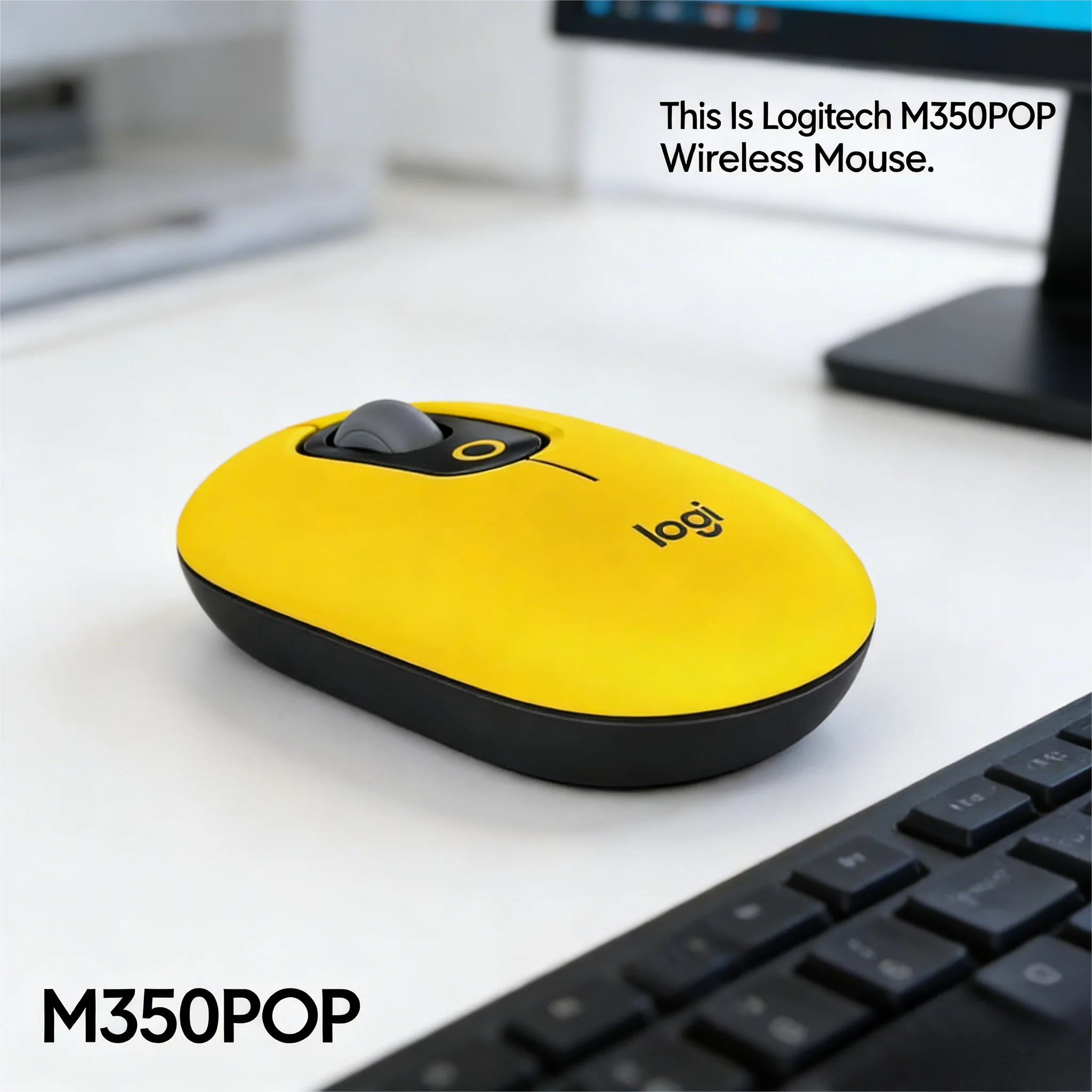 Logitech M305POP Wireless Mouse for Remote Work & Office Work