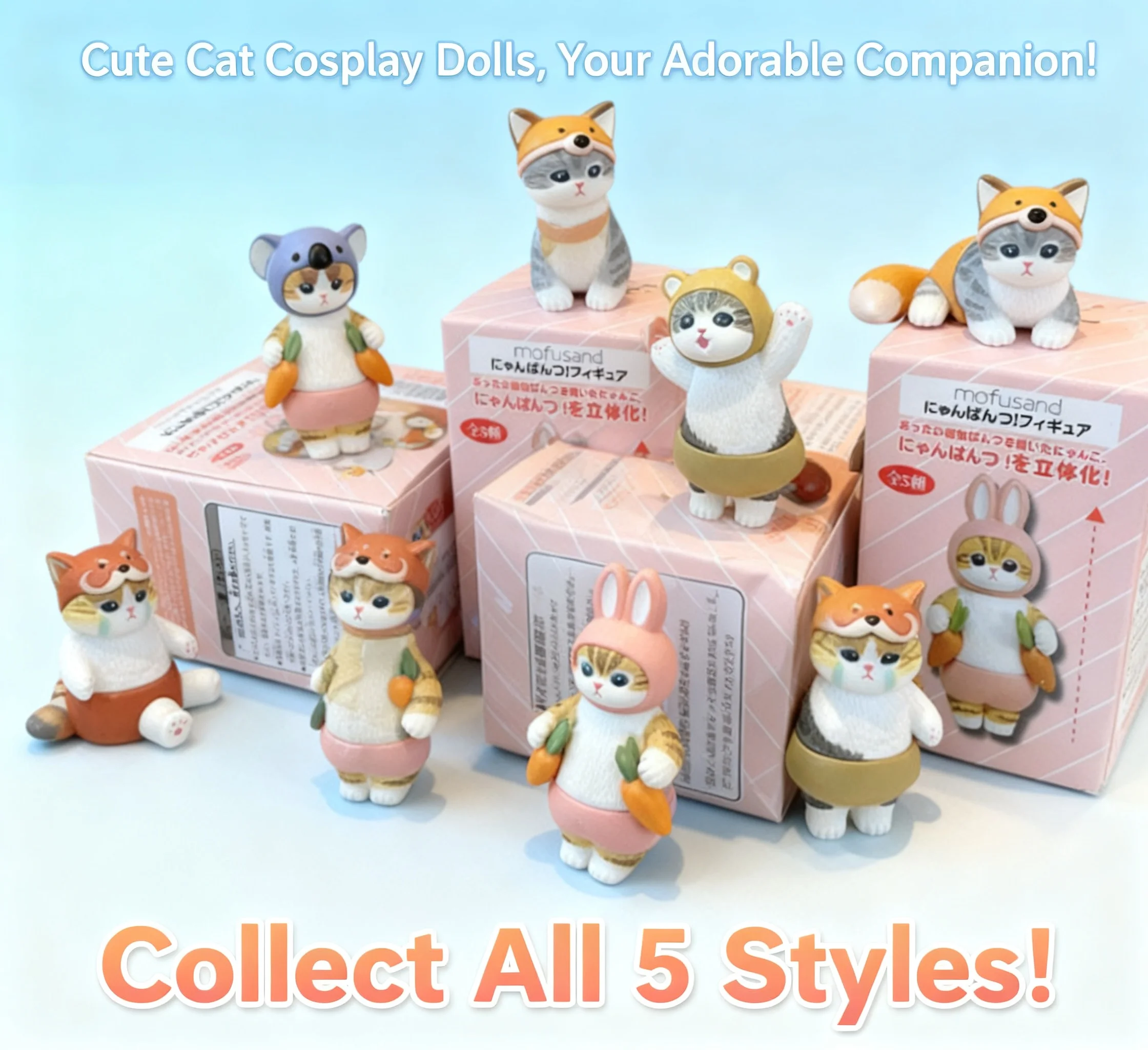 Mofusand Cat Blind Box Cos Animal Panda Rabbit Action Figure Cute Toy Decorative Ornament Christmas Gift
Mofusand Cat Blind Box Cos Animal Panda Rabbit Action Figure Cute Toy Decorative Ornament Christmas Gift