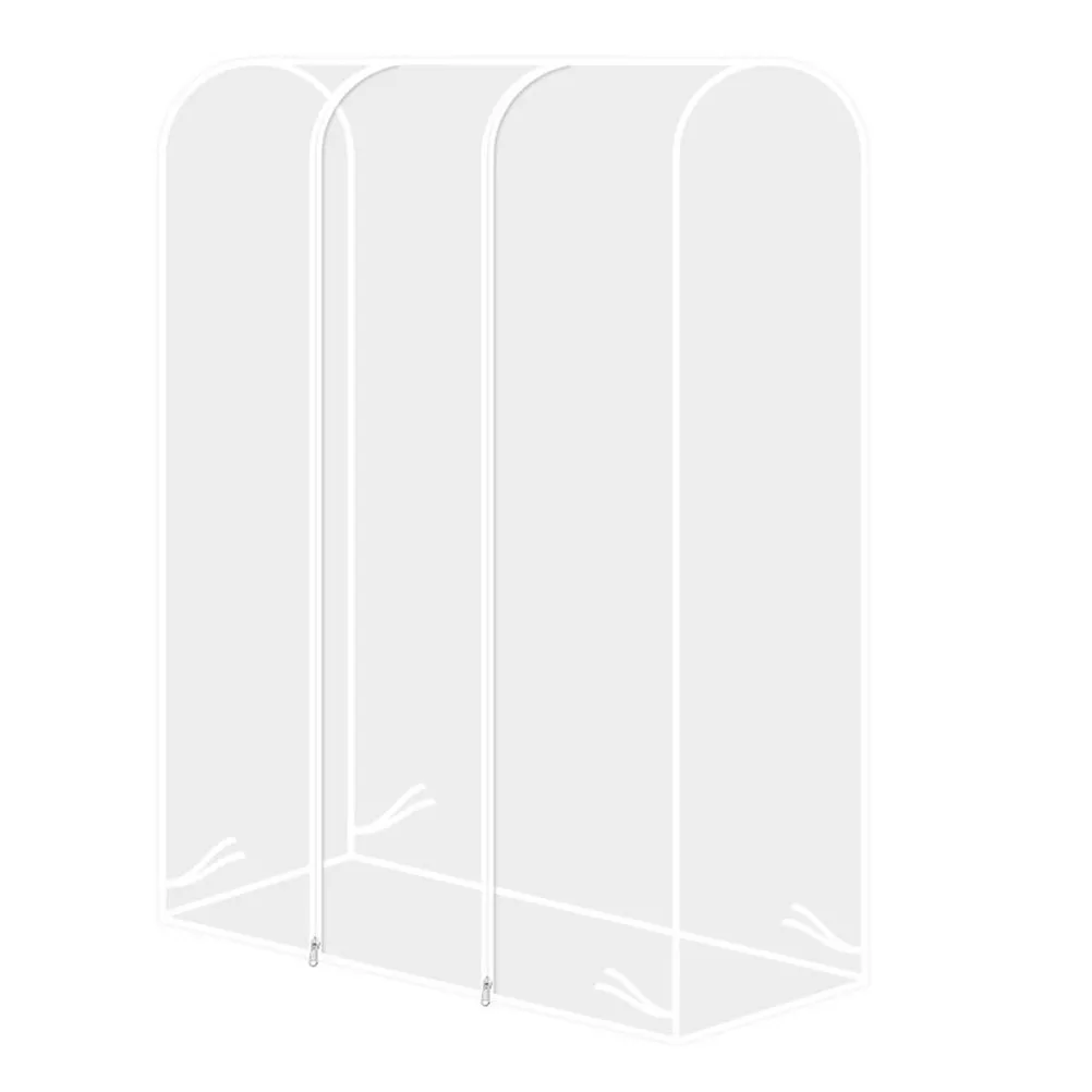 Clear Garment Rack Cover Transparent PVC Waterproof Clothing Protector for Hanging Clothes Zippered Wardrobe Storage Dustproof
Clear Garment Rack Cover Transparent PVC Waterproof Clothing Protector for Hanging Clothes Zippered Wardrobe Storage Dustproof