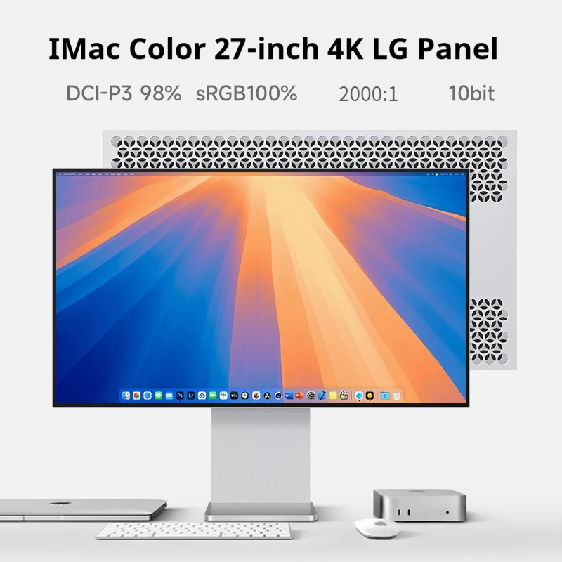 27 Inch 4K Photography Editing Monitor , 98% DCI-P3, Factory Color Calibrated, HDMI DP USB-C for Mac/PC Aluminum Alloy Body
27 Inch 4K Photography Editing Monitor , 98% DCI-P3, Factory Color Calibrated, HDMI DP USB-C for Mac/PC Aluminum Alloy Body