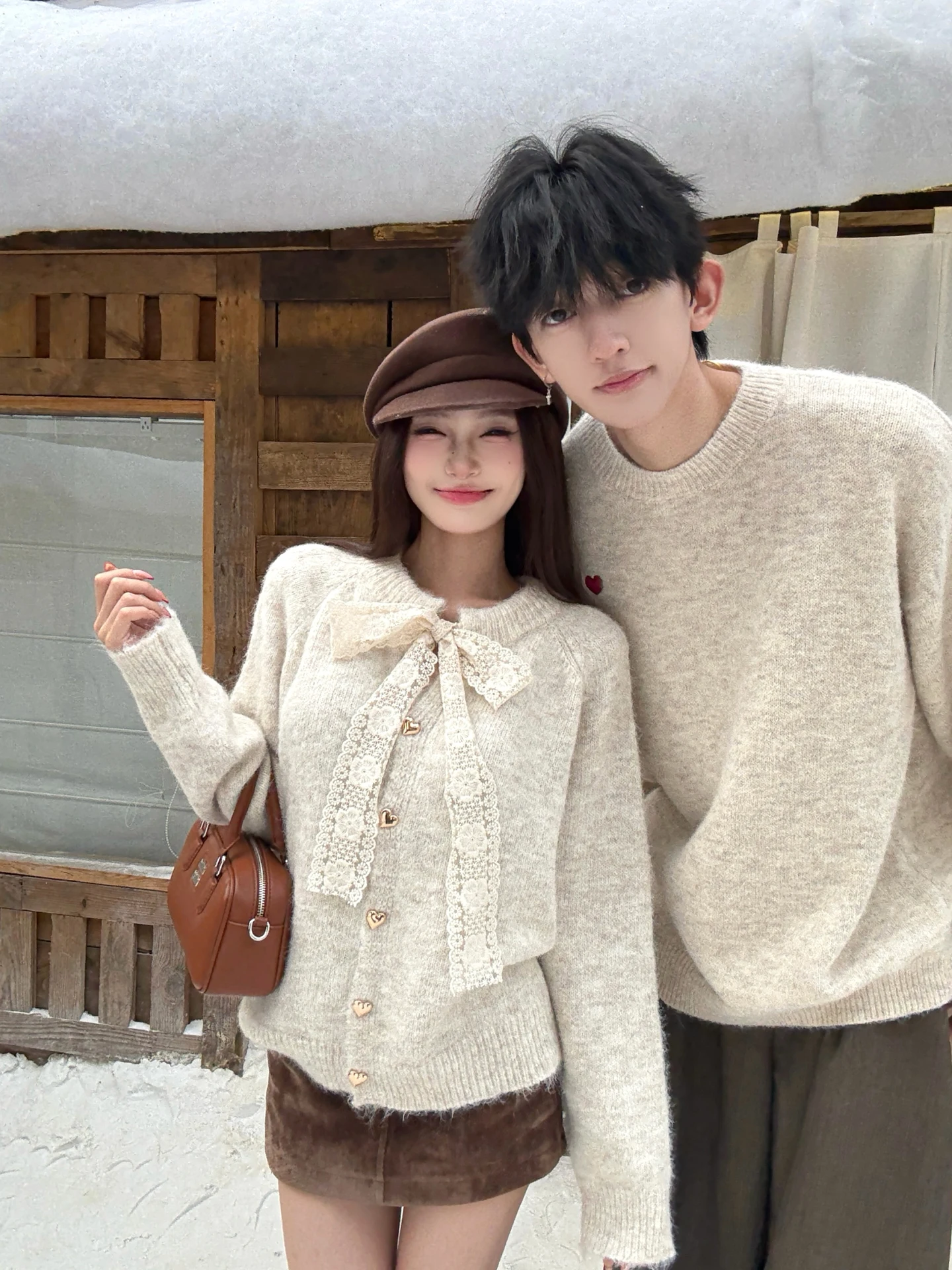 Korean Style Soft Knitted Sweater Lace Belted Lazy Sweet Cardigan Coat for Men And Women Couple Autumn Winter Loose Fit Long ...
Korean Style Soft Knitted Sweater Lace Belted Lazy Sweet Cardigan Coat for Men And Women Couple Autumn Winter Loose Fit Long ...