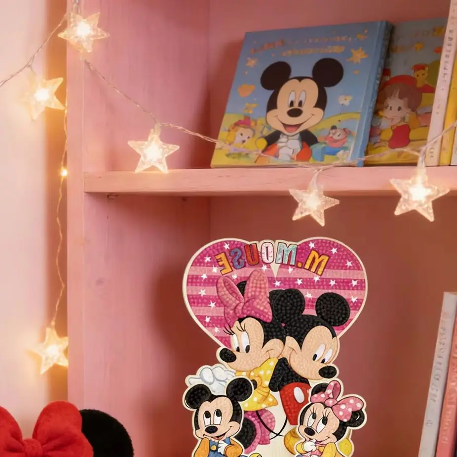 Mickey Minnie Diamond Painting Kit DIY 3D Stand-Up Decor Cute Cartoon Diamond Art Craft Kids Room Desktop Decoration Gift
Mickey Minnie Diamond Painting Kit DIY 3D Stand-Up Decor Cute Cartoon Diamond Art Craft Kids Room Desktop Decoration Gift