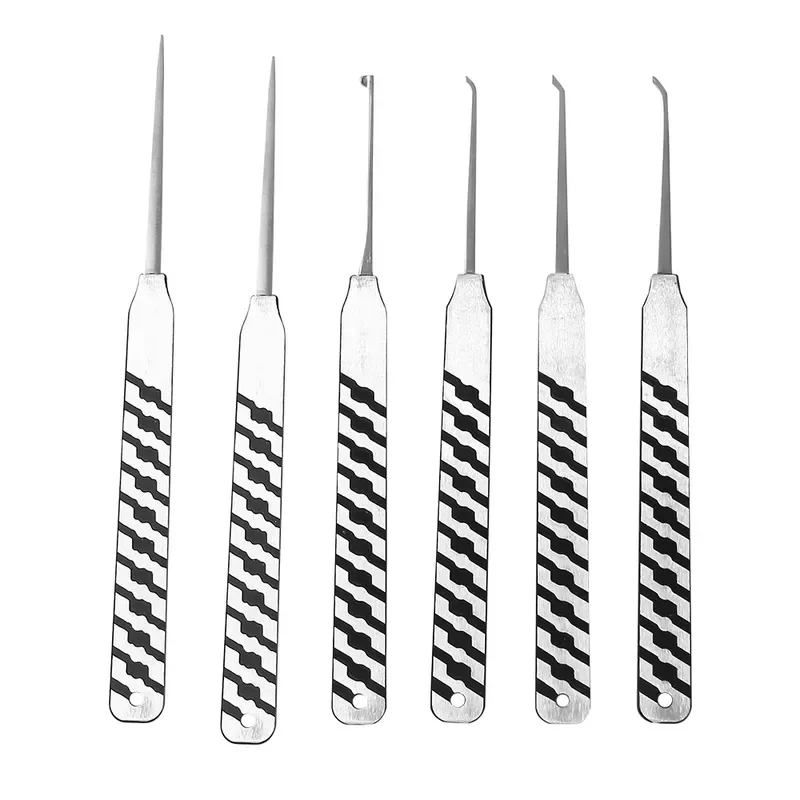 Flat Kaba Lock Pick 6-pcs Locksmith Tools Kit Residential Door Hole Tool Lock Opener Powdered Steel
Flat Kaba Lock Pick 6-pcs Locksmith Tools Kit Residential Door Hole Tool Lock Opener Powdered Steel