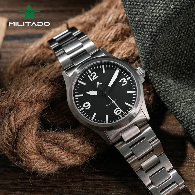 Militado новые кварцевые часы ML18 мужские VH31 AR покрытие с сапфировым стеклом светящиеся BGW9 100 м водонепроницаемые 36 мм черные стальные наручные часы
Militado новые кварцевые часы ML18 мужские VH31 AR покрытие с сапфировым стеклом светящиеся BGW9 100 м водонепроницаемые 36 мм черные стальные наручные часы