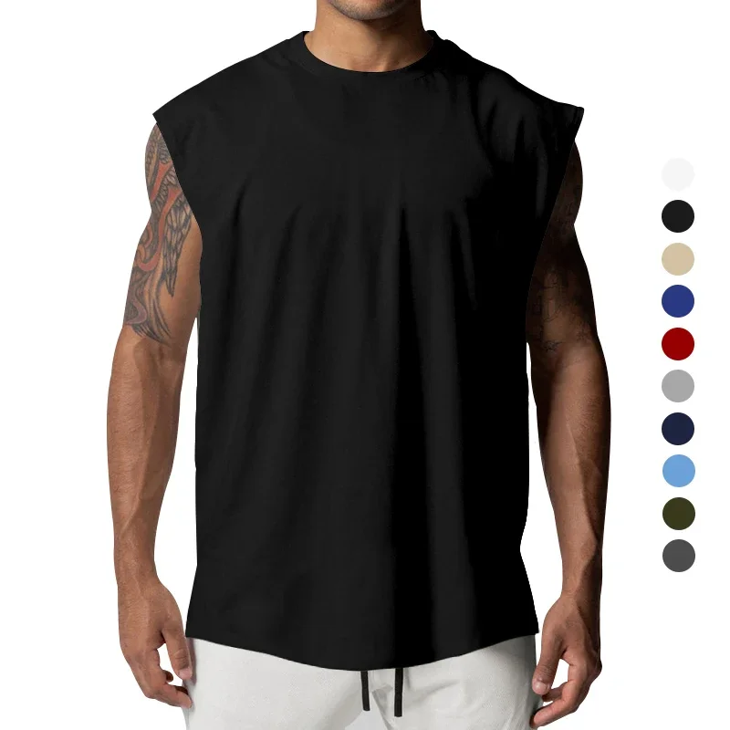 Простые топы на бретелях для тренажерного зала, бодибилдинга, мужские спортивные повседневные рубашки без рукавов для фитнеса, летние сетчатые дышащие быстросохнущие свободные жилеты
Простые топы на бретелях для тренажерного зала, бодибилдинга, мужские спортивные повседневные рубашки без рукавов для фитнеса, летние сетчатые дышащие быстросохнущие свободные жилеты