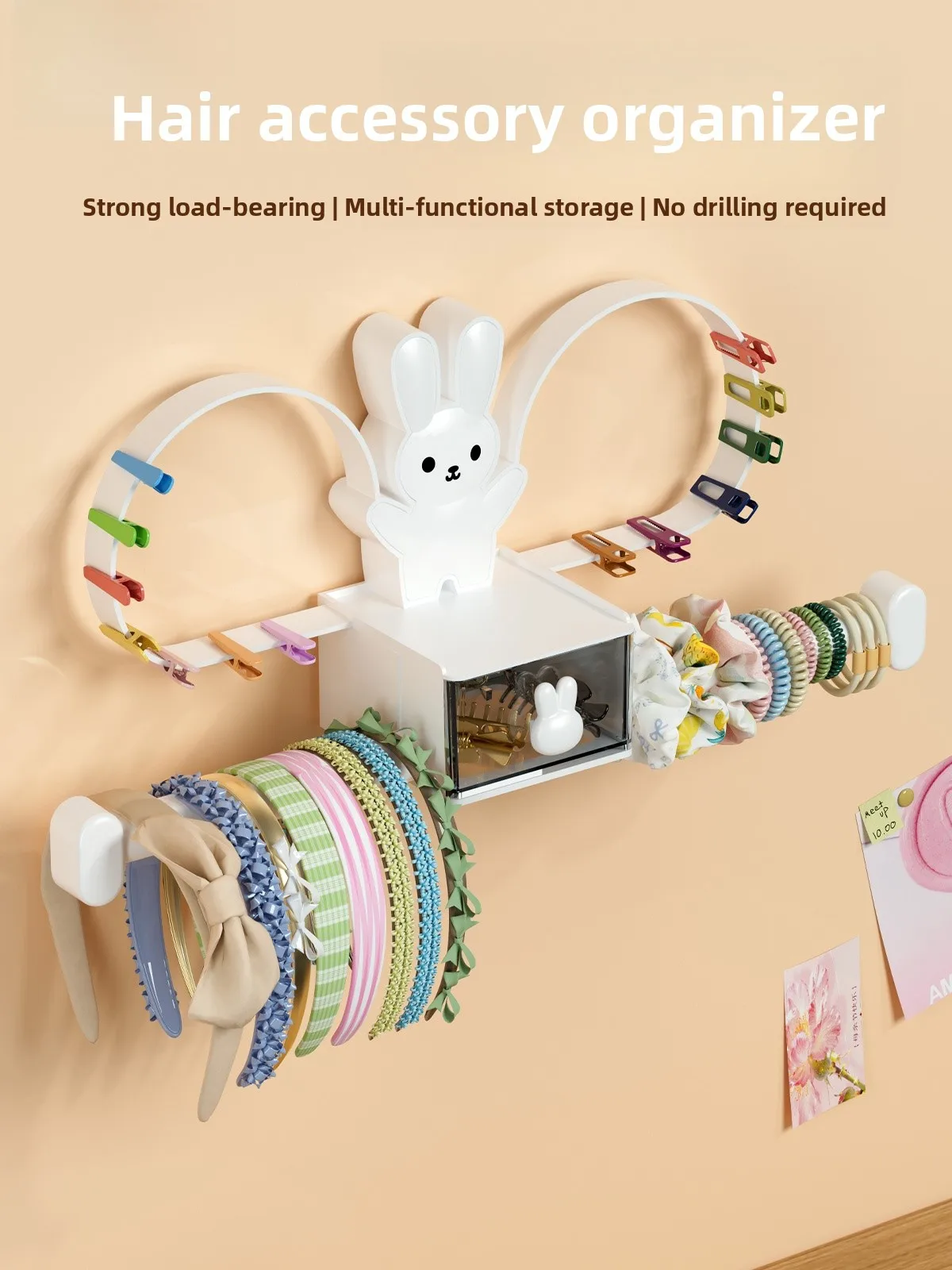 Wall-Mounted Hair Accessories Organizer Box Hair Ties Clips Display Rack Children's Hairbands Storage Solution Cute Cartoon S...
Wall-Mounted Hair Accessories Organizer Box Hair Ties Clips Display Rack Children's Hairbands Storage Solution Cute Cartoon S...